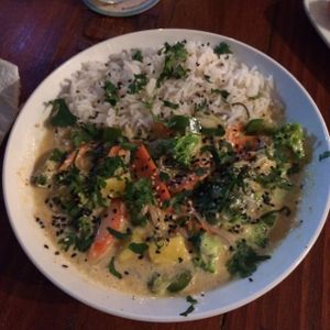 vegan Coco curry at Ohana in Jaco