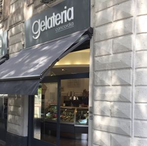 Gelaterio Concordia outside at Gelateria Concordia in Milan