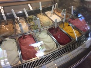 ice creams at Gelateria Concordia in Milan