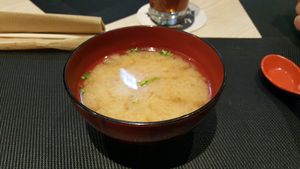 miso soup at Ramen Maneki in Bremen