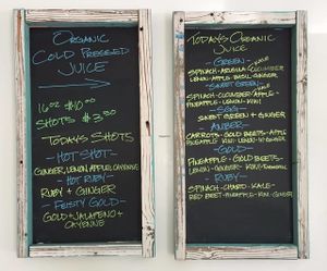 JOY menu at JOY in Shell Beach