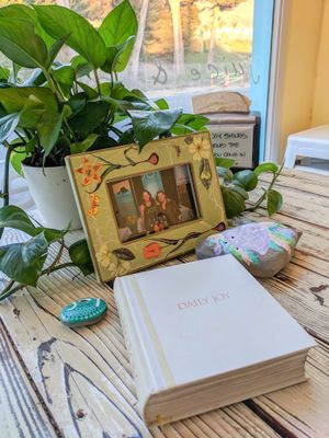 Owners and daily joy book  at JOY in Shell Beach