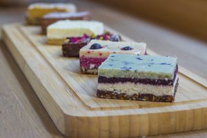 vegan, gluten free, sugar free cakes at Juice by Nature in Amsterdam