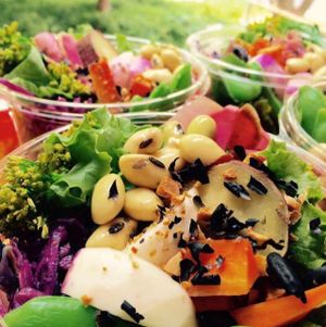 munch veggies!! at OYAKI Company in Tokyo