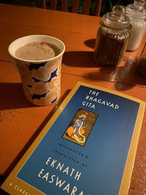 Soya hot chocolate ☕️  at Trimutri in Dharamkot