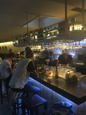 Bar at Novecento restaurant at Novecento in Haarlem