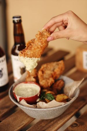 Fish&Chips at OM NOM NOM in Lviv