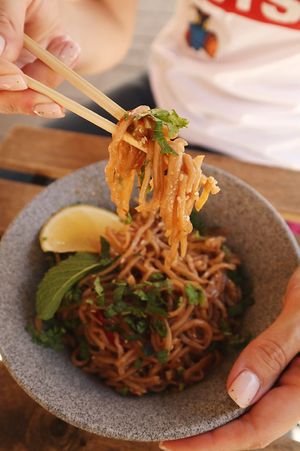Delicious noodles at OM NOM NOM in Lviv