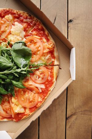 Pizza at OM NOM NOM in Lviv