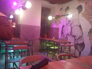 Inside at OM NOM NOM in Lviv