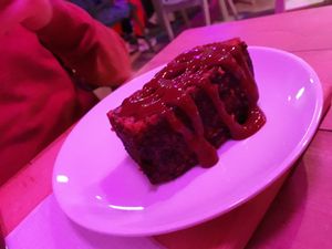 Poppy seed cake at OM NOM NOM in Lviv