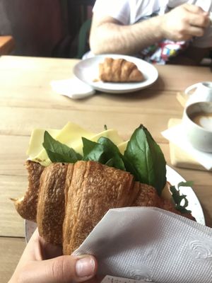 Croissant capresse(?)- a good alternative to lviv croissants  at OM NOM NOM in Lviv