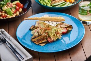 Caesar salad at OM NOM NOM in Lviv