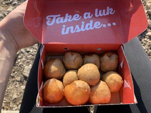 omg at Lukumades in Athens