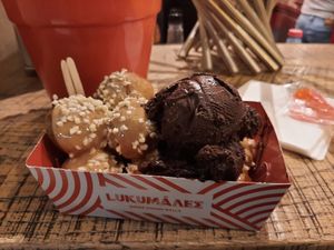 The vegano version at Lukumades in Athens