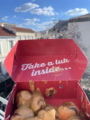 Peanut butter chocolate goodness   at Lukumades in Athens
