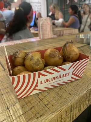 Vegan chocolate praline  at Lukumades in Athens