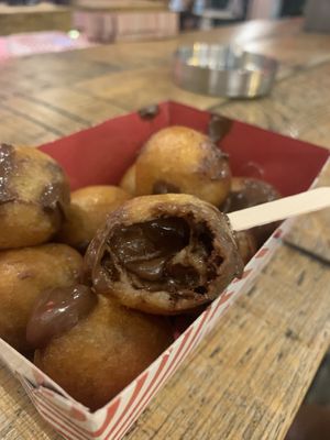 Filling  at Lukumades in Athens