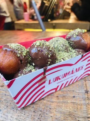   at Lukumades in Athens