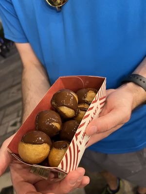 Vegan donuts   at Lukumades in Athens