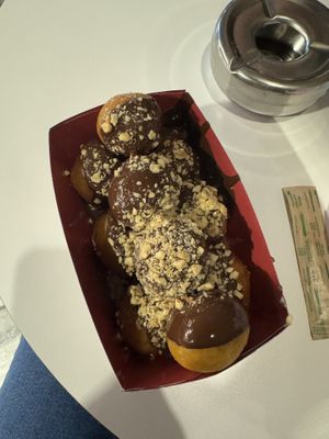Bitter Chocolate and Hazelnuts  at Lukumades in Athens
