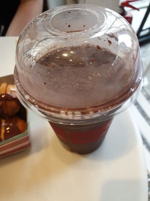Chocolate Sorbet shake at Lukumades in Athens