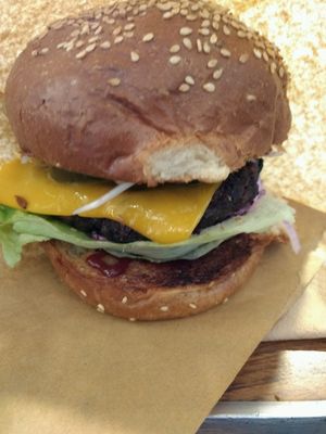 actual BBQ burger at Freddy & Hicks in Glasgow