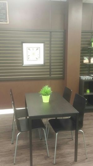 Seating  at GOOD Grains in Toronto