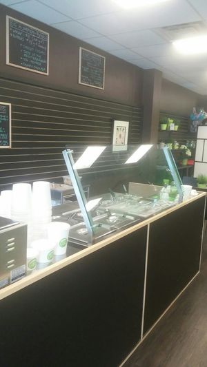 Food counter at GOOD Grains in Toronto