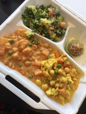 Thai Medley & Golden Curry... soooo good!  at GOOD Grains in Toronto