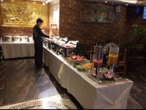 Buffet at Shansu Vegetarian in Hefei