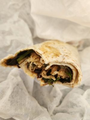 Vegan Chkn Freud wrap at Ground Zero - Marley Coffee in Cape Town