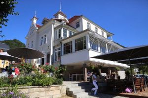 Building Café Richter Schmilka at Café-Bistro Daheim in Bad Schandau