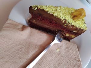 Avocado-Banane-Schoko-Torte at Café-Bistro Daheim in Bad Schandau