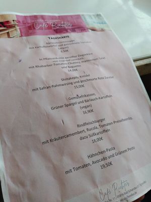 Vegane Optionen im warmen Tagesangebot at Café-Bistro Daheim in Bad Schandau