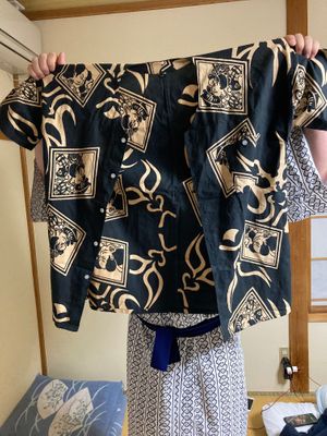 Shirt gift from restaurant owner at Sobadokoro Yariya in Hirao