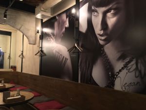 Inside of the shop is amazing. at Vegan Burg Kitchen in Osaka