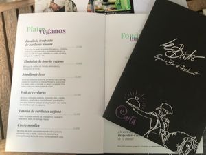Vegan options at Le Bistro in Valladolid