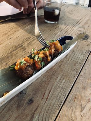 Falafel de arroz at La Casa Viva in Tavernes De La Valldigna