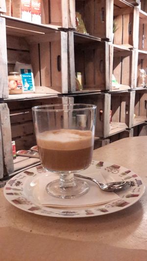 Soja cappuccino  at La Casa Viva in Tavernes De La Valldigna