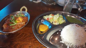 Main dish at Mount Kailash in Helsinki