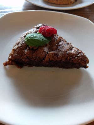 Chocolat cake vegan at Twist Cafe in Helsinki