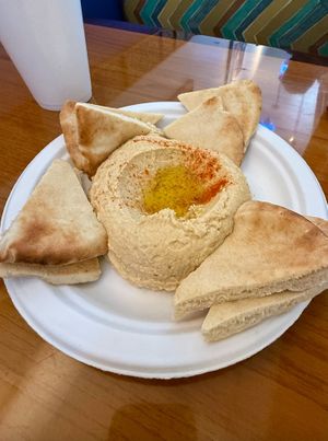 Hummus Plate at Hovan Mediterranean in Atlanta