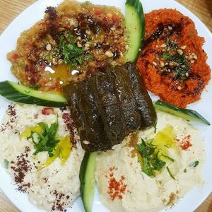 Vegan mezze (from social media) at Falafel Plus in Manchester