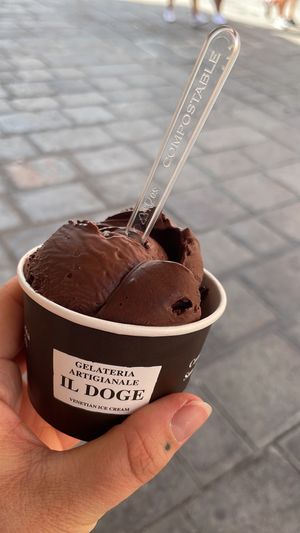   at Gelateria Il Doge in Venice