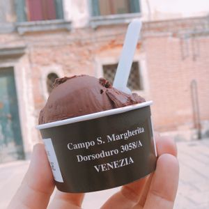 Vegan ice cream  at Gelateria Il Doge in Venice