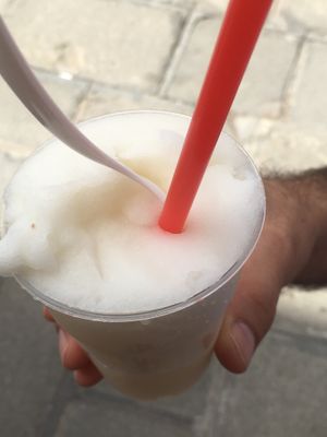 Almond granita  at Gelateria Il Doge in Venice