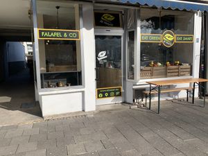 Outside at Al Hayat in Muenster