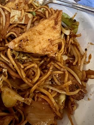 Mee goreng with tofu (you can also get it with  mixed veggies)  at Malay Kitchen Cork City in Cork