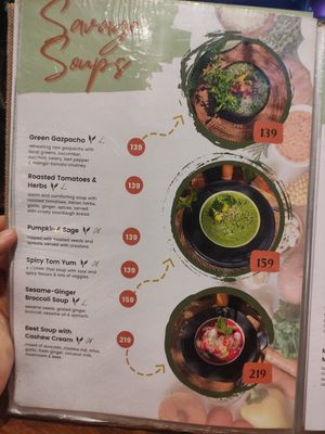 Menu at Wild Tribe Cafe in Koh Samui